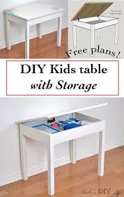 Elegante Diy Kindertisch Mit Aufbewahrung Kindertisch Mobel Zum Selbermachen Zuhause Diy