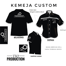 440 foto desain baju polos hitam hd paling keren yang bisa. Jual Kemeja Custom Free Bordir Desain Logo Bebas Xxl Kota Tangerang Tso Production Tokopedia