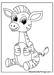 Paw print with horse coloring pages vector. Printable Zebra Coloring Pages Updated 2021