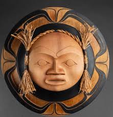 Red Cedar Moon Mask