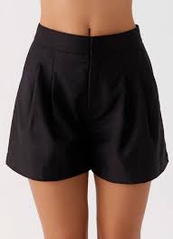 Siena Style Tailored Shorts - Black – Peppermayo US