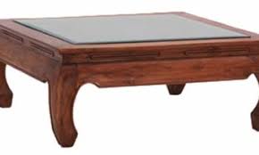Haussmann® teak thai opium table 29 x 29 x 16 inch high oak oil. Coffee Tables Ymb Furniture