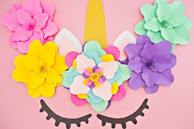 Diy unicorn horns unicorn ears unicorn balloon unicorn headband unicorn crafts unicorn stencil unicorn decor unicorn themed birthday party 5th birthday. Diy Unicorn Flower Backdrop Hello Wonderful