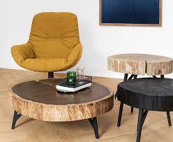 You can pull up the table to enjoy a large hidden storage space. Furniture Trends 2019 Tree Trunk Tables