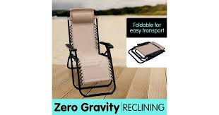 The next best thing is to simulate the feeling of drif… Dick Smith Zero Gravity Reclining Deck Camping Chair Beige Home Garden Yard Garden Outdoor Living Patio Garden Furniture Loungers Home Garden Yard Garden Outdoor Living