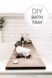 The tray inside keeps your marshmallows, chocolate bars and graham crackers in place. Make This Stunning Bath Tray In 8 Simple Steps Crafted By The Hunts