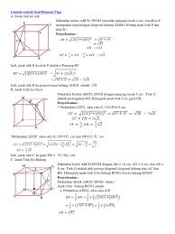 Kunci jawaban matematika kelas 12 halaman 24 soal latihan 1.3 bab 1 dimensi tiga semester 1 kurikulum 2013 revisi 2018 kelas 3 sma mak mts hallo temen temen selamat datang di blog ilmu edukasi, blog ilmu edukasi berisikan kunci jawaban buku pelajaran mi sd, smp, mts, sma, smk, ma, mak pasti dapat nilai 100 Contoh Soal Geometri Ruang Kelas 12 Cara Golden