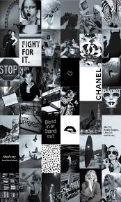 Blue aesthetic · collage · gray · gris; Soft Black And White Wall Collage Kit Vintage Black Photo Etsy Black Aesthetic Wallpaper Black And White Aesthetic Black And White Picture Wall