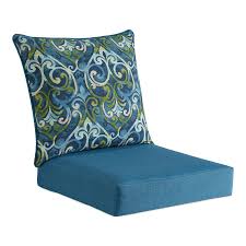 Style Selections 2 Piece Salito Marine Deep Seat Patio Chair Cushion Lowes Com Patio Chair Cushions Patio Cushions Patio Chairs