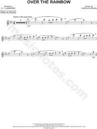 Over The Rainbow Flute From The Wizard Of Oz Sheet Music Flute Solo In Eb Major Download Print Sheet Music Cello Sheet Music French Horn Music