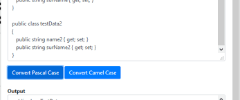 A precision on camel casing and pascal casing : Converting Tool Class And Property Converted Camel Case Or Pascal Case Dev Community