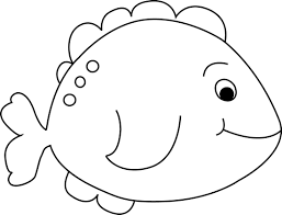Black And White Little Fish Clip Art Image Black And White Outline Fish Coloring Page Clip Art Fish Clipart