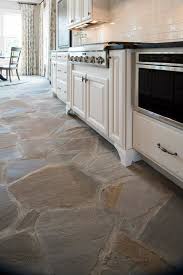 Dampen a mop with the cleaning solution and wash dirt away. Irregular Flagstone Google Search Stone Kitchen Floor Stone Kitchen Kitchen Floor Inspiration