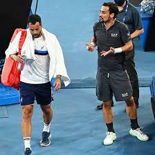 Italians fognini and caruso in heated argument after epic clash tensions spilled over at melbourne park on thursday as salvatore caruso complained to fabio fognini that he'd been calling him lucky throughout their match 11 feb 2021 Australian Open Fabio Fognini And Salvatore Caruso Heated Discussion After A Five Sentence Battle Tennisnet Com