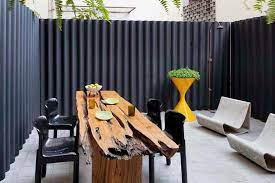 Keltainen Talo Rannalla Corrugated Metal Fence Fence Design Privacy Fence Designs