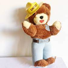 Vintage Toy 1960s Smokey The Bear Stuffed Animal With Hat Etsy Bear Stuffed Animal Smokey The Bears Vintage Toys 1960s