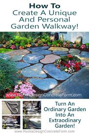 Rocka Design Custom Stone Maker Diy Custom Stepping Stone Maker Garden Walkway Landscaping With Rocks Garden Paths