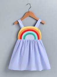 Toddler Girls Rainbow Stripe Cami Dress