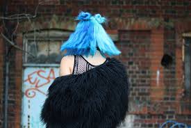 Split Dyed Hair Black And Blue Mermaid Split Hair Dye Split Dyed Hair Split Hair Dyed Hair