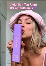 Violet Self Tan Foam: Perfect for Olive Skin Tones