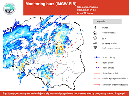 To wiarygodne źródło aktualnej i prognozowanej pogody. 30 08 2020 21 00lt Bardzo Gwaltowna Burza Alert Imgw Facebook