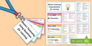 Blooms Taxonomy Primary Resources