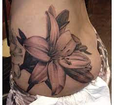 Black And Grey Lily Tattoo By Lenny Candy Tattoo Lily Tattoo Tattoos