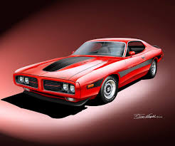 Image result for Bright Red 1973 Challenger