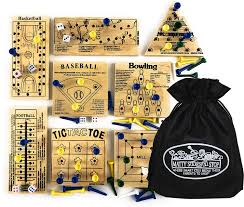 Some puzzle games can be addicting. Buy Matty S Toy Stop Deluxe Classic Peg Games Wood Puzzles Baseball Basketball Bowling Conqueror Football Golf Mill Tic Tac Toe Gift Set Bundle With Bonus Storage Bag 8 Pack Online