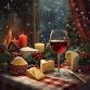 Festive cheese and wine evening event image