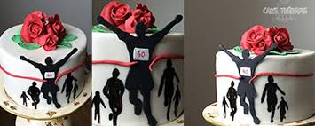 Dusty rose birthday cake celebrate 17th. 40th Birthday Cake For A Marathon Runner Cake By Cakesdecor