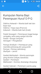 Aufa ahimsa ardhani = anak perempuan yang berperilaku setia, berhati suci dan penuh ketentraman ayduha rudainah = wanita yang menggunakan kedua tangannya untuk mengasihi orang lain ayduha. Nama Anak Perempuan Islam Dan Artinya Pour Android Telechargez L Apk