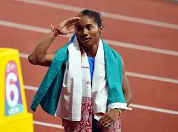 Hima das (far left) with a senior assam police official in guwahati on friday. Asian Games 2018 I Was Nervous Before My Race Says Hima Das Business Standard News