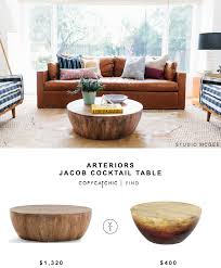 Arteriors Jacob Cocktail Table Copy Cat Chic Bloglovin Coffee Table Round Wood Coffee Table Home Coffee Tables