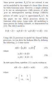 How To Create State Transition Function Of A Ar 2 Model For Unscentedkalmanfilter Object In Matlab