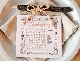 Our folded, tent style place cards come in dozens of colors, several finishes, and in square and rectangular sizes. Thanksgiving Word Search Place Cards My So Called Crafty Life