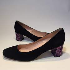 Kate Spade Shoes Kate Spade Anastasia Sparkly Block Heel Poshmark