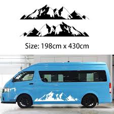 2x Mountain Off Road Camper Van Motorhome Door Body Vehicle Decal One For Each Side Vinyl Sticker Car Truck Rv Northw Car Decals Car Stickers Off Road Camper