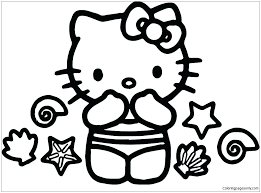 Barbie as the island princess coloring in pages. Hello Kitty Of Princess Hell Coloring Pages Cartoons Coloring Pages Coloring Pages For Kids And Adults
