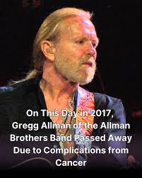 Gregg Allman, founding member of the Allman Brothers Band, passed away
