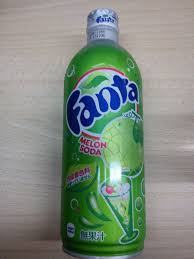 Fanta Melon Soda Radioactive Green And Has Most Probably Not Even Seen A Melon But It Is Tasty Weirdness 5 10 Taste 7 10 Melon Soda Fanta Food Humor