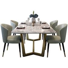 Large dining room featuring hardwood floors and white walls along with a stunning tray ceiling. New Luxury Dining Room Furniture Dining Tables Dining Room Sets 6 Dining Chairs Marble Dining Table Set Modern Dining Tables Aliexpress