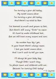 Check spelling or type a new query. Baby And Me I M Turning One Today A Poem First Birthday Quotes Birthday Poems Birthday Boy Quotes