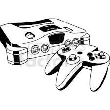 Gaming Console Black And White Vector In 2020 Clip Art Black And White Gaming Console
