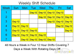 However, the extra days off often allow shifts may be fixed or oscillating (three crews rotate, one works a fixed shift schedule). 12 Hour Shift Schedule Template Excel Printable Schedule Template