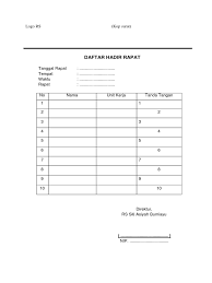 Maybe you would like to learn more about one of these? Mirm 2 Contoh Daftar Hadir Rapat Pdf