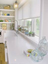 White Kitchen Cabinets And Modern Wallpaper Ideas For Decorating With Kitchen Wallpaper Kitchen Window Treatments Kitchen Window Sill Modern Kitchen Window