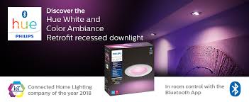 Amazon Com Philips Hue White Color Ambiance Smart Retrofit Recessed Downlight 5 6 Bluetooth Zigbee Compatible Hue Hub Optional Smart Ceiling Lighting Home Improvement