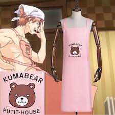 Food Wars Isshiki satoshi Shokugeki no Soma Senpai Bear Apron Cosplay  Costume | eBay