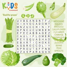 Click the checkbox for the options to print and add to assignments and collections. Easy Word Search Crossword Puzzle Healthy Greens For Children In Elementary And Middle School Fun Way To Practice Language Comprehension And Expand Vocabulary Includes Answers Royalty Free Cliparts Vectors And Stock Illustration
